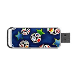 Textile Football Soccer Fabric Portable Usb Flash (one Side) by Pakrebo