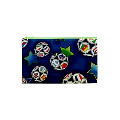 Textile Football Soccer Fabric Cosmetic Bag (xs) by Pakrebo