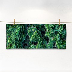 Green Pattern Background Abstract Hand Towel by Pakrebo