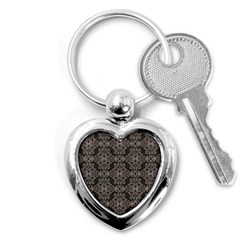 Line Geometry Pattern Geometric Key Chains (heart)  by Pakrebo