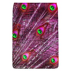 Red Peacock Feathers Color Plumage Removable Flap Cover (l) by Pakrebo