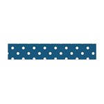 Polka Dot - Turquoise  Flano Scarf (Mini) Back