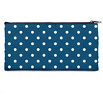 Polka Dot - Turquoise  Pencil Cases Back