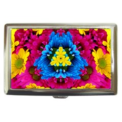 Flowers Kaleidoscope Mandala Cigarette Money Case by Mariart