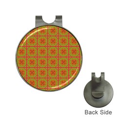 Western Pattern Backdrop Hat Clips With Golf Markers by Mariart