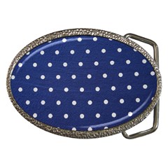 Navy Polka Dot Belt Buckles by WensdaiAmbrose