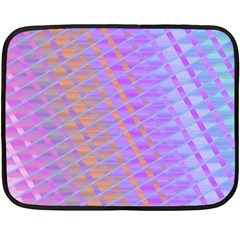 Diagonal Line Design Art Fleece Blanket (mini) by LoolyElzayat