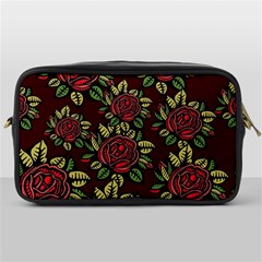 Roses Red Toiletries Bag (one Side) by WensdaiAmbrose