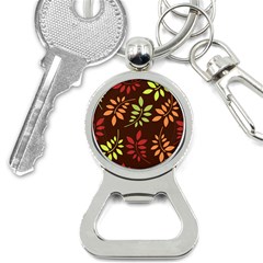 Leaves Foliage Pattern Design Bottle Opener Key Chains by Mariart