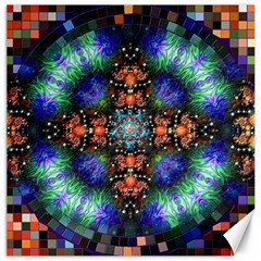 Mosaic Kaleidoscope Form Pattern Canvas 20  X 20  by Pakrebo