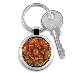 Tile Background Pattern Backgrounds Key Chains (round)  by Pakrebo