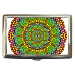 Tile Background Image Graphic Fractal Mandala Cigarette Money Case by Pakrebo