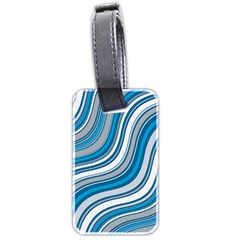 Blue Wave Surges On Luggage Tags (two Sides) by WensdaiAmbrose