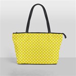 Yellow Polka Dot Classic Shoulder Handbag Front