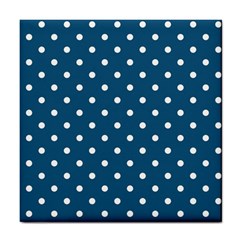 Turquoise Polka Dot Tile Coasters by retrotoomoderndesigns