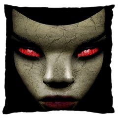 Evil Nun Close Up Portrait Illustration Large Flano Cushion Case (one Side) by dflcprintsclothing