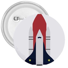 Planet Planets Rocket Shuttle 3  Buttons by Wegoenart