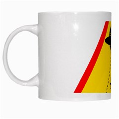 Sign Road Road Sign Traffic White Mugs by Wegoenart