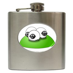 Sheep Agriculture Hill Group Flock Hip Flask (6 Oz) by Wegoenart