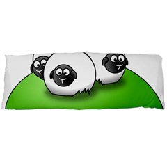 Sheep Agriculture Hill Group Flock Body Pillow Case (dakimakura) by Wegoenart