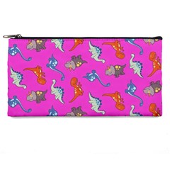 Dinosaurs - Fuchsia Pencil Cases by WensdaiAmbrose