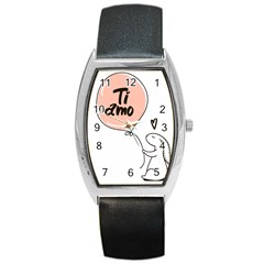 Ti Amo Lapin Barrel Style Metal Watch by alllovelyideas