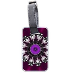 Kaleidoscope Round Circle Geometry Luggage Tags (two Sides) by Pakrebo