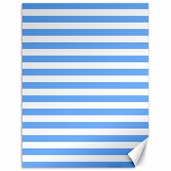 Blue Stripes Canvas 18  X 24  by snowwhitegirl