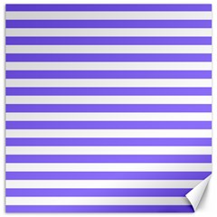 Lilac Purple Stripes Canvas 16  X 16  by snowwhitegirl