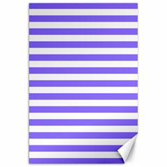 Lilac Purple Stripes Canvas 20  X 30  by snowwhitegirl