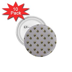 Skull Grey Pattern 1 75  Buttons (10 Pack) by snowwhitegirl