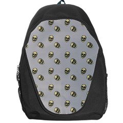 Skull Grey Pattern Backpack Bag by snowwhitegirl