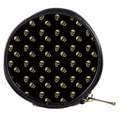 Skull Black Pattern Mini Makeup Bag by snowwhitegirl