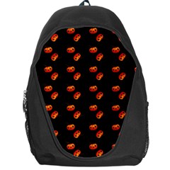 Kawaii Pumpkin Black Backpack Bag by snowwhitegirl