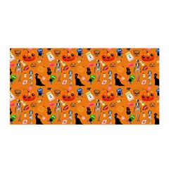 Halloween Treats Pattern Orange Satin Wrap by snowwhitegirl