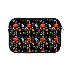 Halloween Treats Pattern Black Apple Ipad Mini Zipper Cases by snowwhitegirl