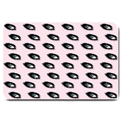 Eyes Pink Large Doormat  by snowwhitegirl