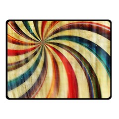 Abstract Rainbow Swirl Fleece Blanket (small) by snowwhitegirl