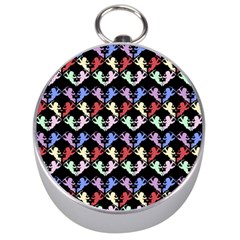 Colorful Cherubs Black Silver Compasses by snowwhitegirl