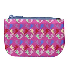 Colorful Cherubs Pink Large Coin Purse by snowwhitegirl