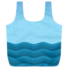 Making Waves Full Print Recycle Bag (xl) by WensdaiAmbrose