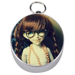 Red Braids Girl Old Silver Compasses by snowwhitegirl