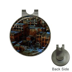 Building Ruins Old Industry Hat Clips With Golf Markers by Pakrebo