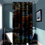 Building Ruins Old Industry Shower Curtain 36  x 72  (Stall)  Curtain(36 X72 ) - 33.26 x66.24  Curtain(36 X72 )