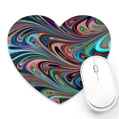 Seamless Abstract Marble Colorful Heart Mousepads by Pakrebo