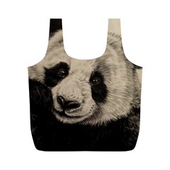 Giant Panda Full Print Recycle Bag (m) by ArtByThree