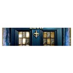 Tardis Sherlock Holmes 221b Satin Scarf (Oblong) Front