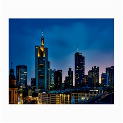 Frankfurt Germany Panorama City Small Glasses Cloth (2-side) by Sudhe