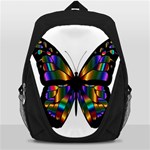 Abstract Animal Art Butterfly Backpack Bag Front