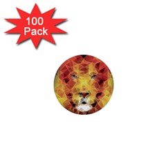 Fractal Lion 1  Mini Buttons (100 Pack)  by Sudhe